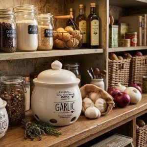 Garlic Ceramic Storage