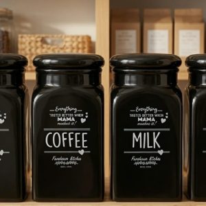 Tea, Coffee, Sugar & Milk Powder - Ceramic Storage